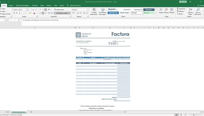 Cómo Crear Una Plantilla De Facturas En Excel
