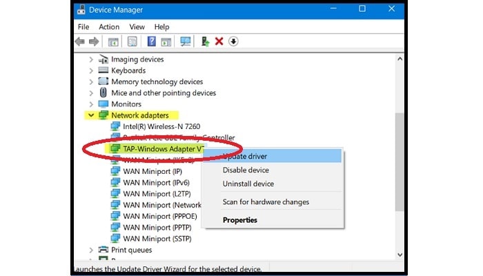 Cómo Corregir Un Error De Desconexión De Tap Windows Adapter V9